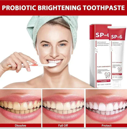 Sp-4 probiotic whitening toothpaste, Teeth Whitener Toothpaste (Buy 1 Get 1 Free)